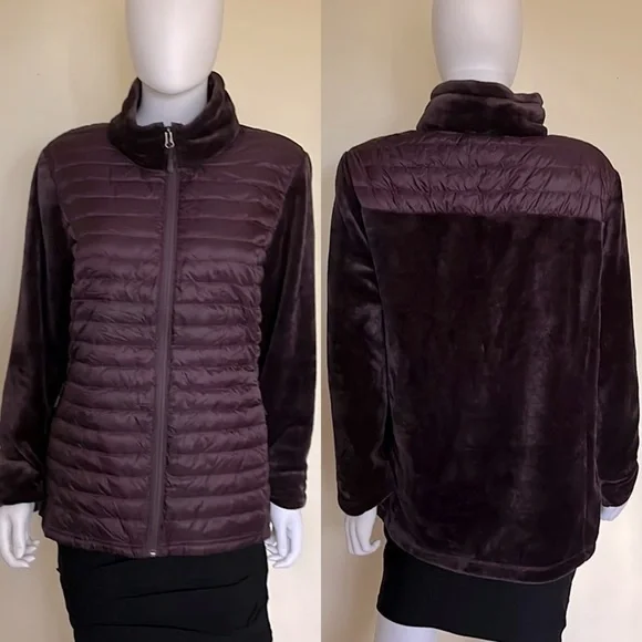 32 degree Heat Eggplant Packable Zipper Front Jacket. Size XL. P/5/A1653 - Picture 2 of 7